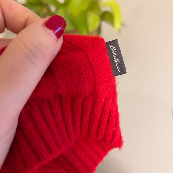 Eddie Bauer, Oversize Red Sweater - Picture 3 of 4
